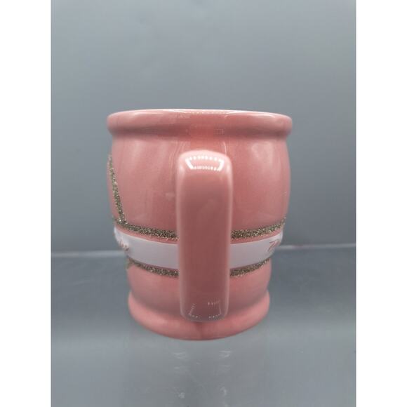 NFL Philadelphia Eagles Coffee Mug, Pink & Gold Glitter Band 14 oz Mug - Picture 4 of 6